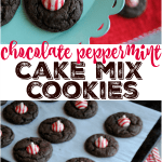 With just a handful of ingredients and big holiday flavor, these easy Chocolate Peppermint Cake Mix Cookies are perfect for a snow day with the kiddos or a place on your holiday cookie platter!