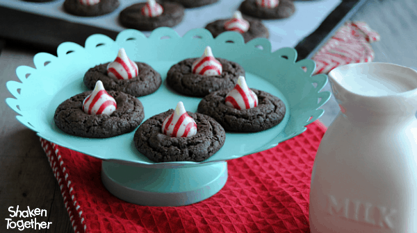 Chocolate Peppermint Cake Mix Cookies