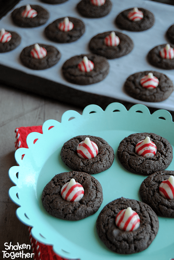 With just a handful of ingredients and big holiday flavor, these easy Chocolate Peppermint Cake Mix Cookies are perfect for a snow day with the kiddos or a place on your holiday cookie platter!