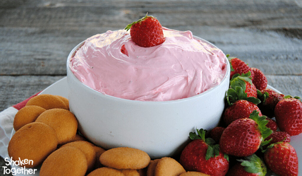 strawberry marshmallow fluff fruit dip