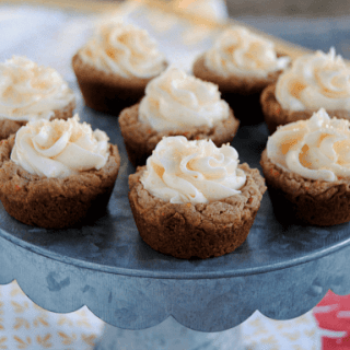 Carrot Cake Cookie Cups made super easy with a cake mix and a handful of ingredients!