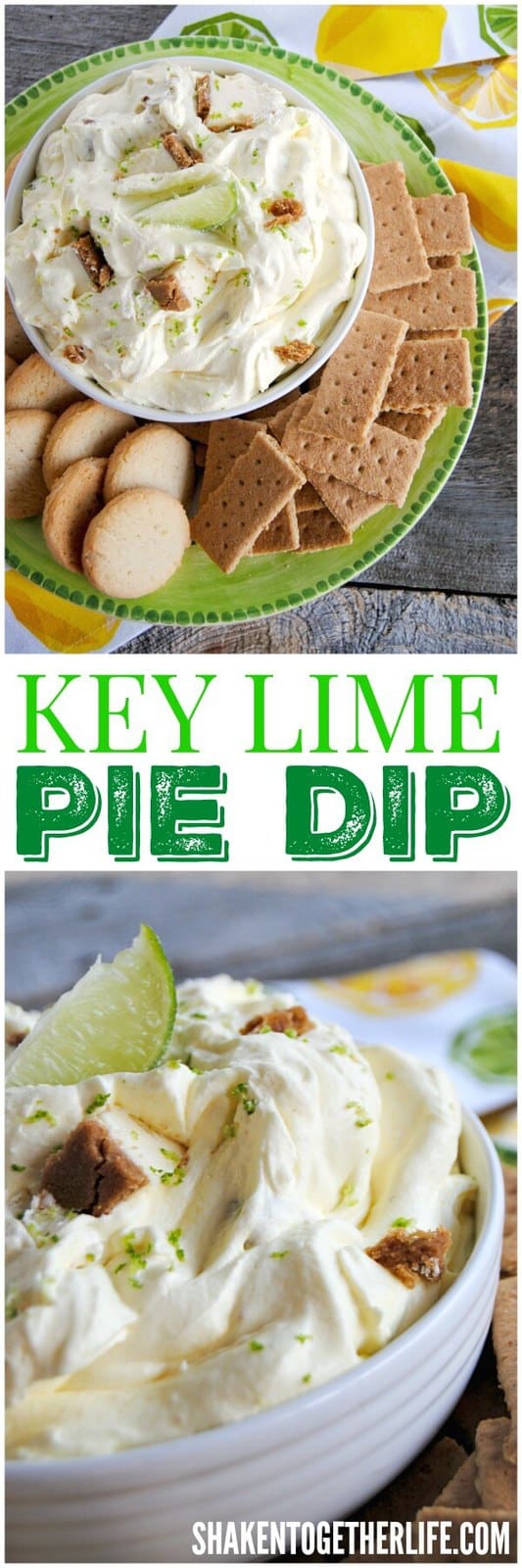 Key Lime Pie Dip - this super easy no bake dessert dip is perfect for any party, picnic or potluck!