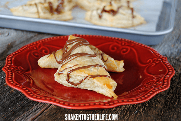 Super easy, deliciously decadent 3 ingredient Nutella Turnovers!!