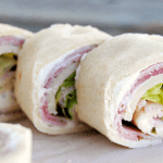 Ham & Cheese Roll Ups in tortillas