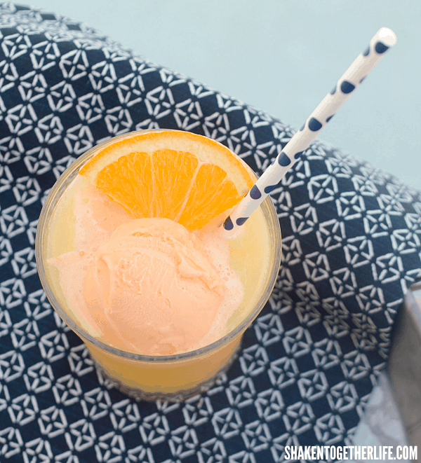 Tropical Orange Sherbet Punch - make it by the glass, pitcher or punch bowl!