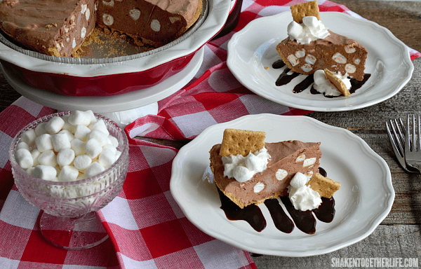 All the flavors of classic fireside s'mores in a cool, creamy no bake Frozen S'mores Pudding Pie!