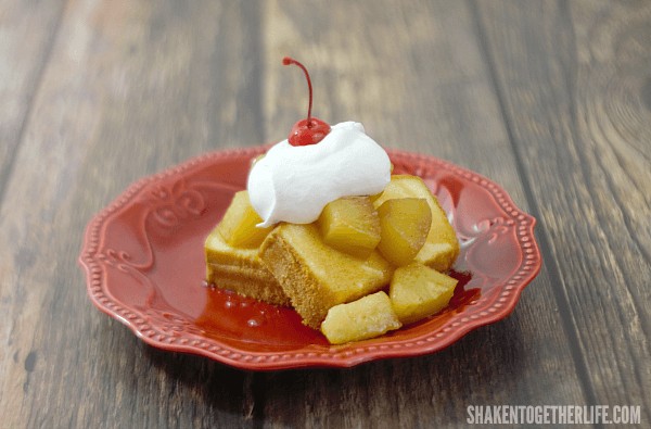 Pineapple Upside Down Pound Cake - you will love how easy and delicious this no bake dessert is!