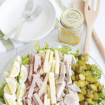 Our Cuban Cobb Salad - loaded with all the flavors of a Cuban sandwich right down to the tangy mustard vinaigrette - is a lighter way to enjoy a classic favorite!