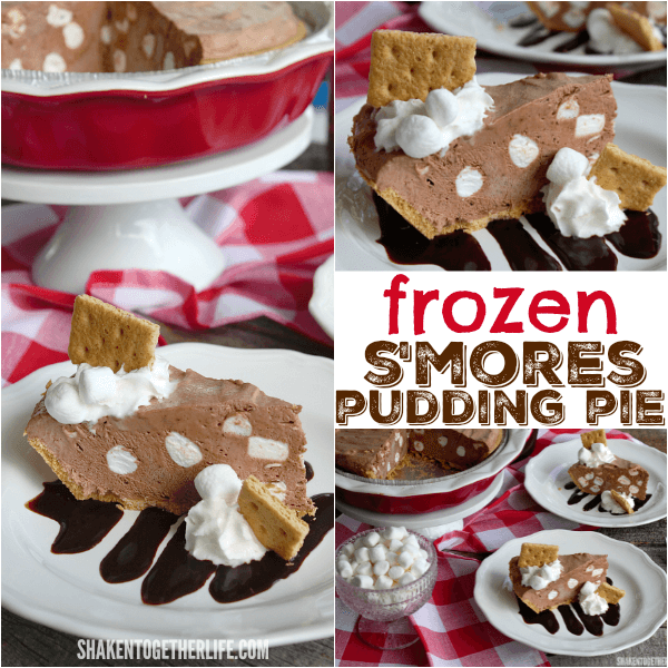Frozen S'mores Pudding Pie! What a sweet Summer treat!