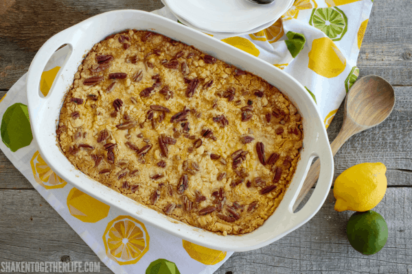 With just 5 ingredients, this Lemon Lime Dump Cake could not be easier! Just dump, bake and dig in!