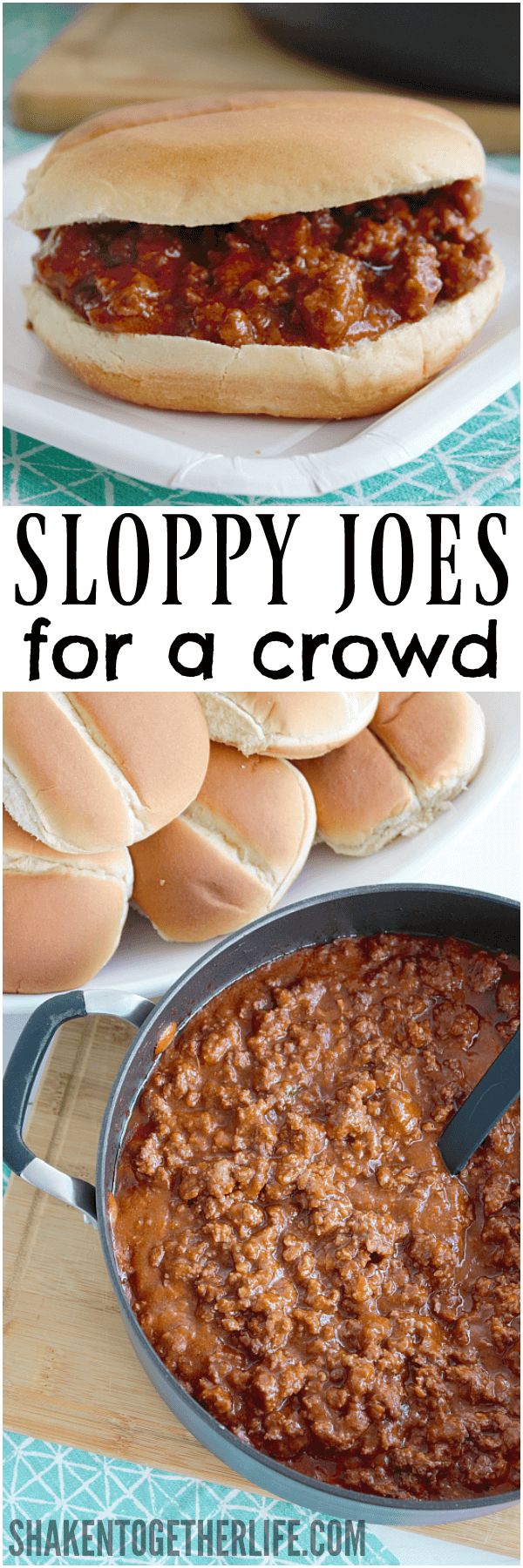 With just 5 ingredients, these Sloppy Joes for a Crowd are easy to make and a big hit with our large extended family!