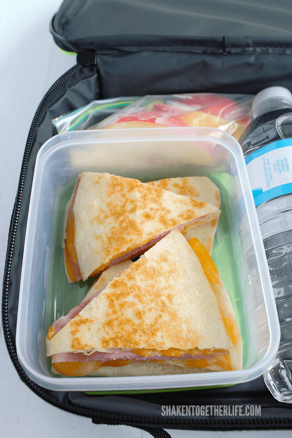 Kids will love seeing Lunch Box Quesadillas instead of boring sandwiches!