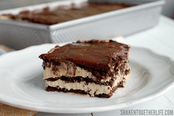 Iced Mocha Eclair Cake (A No Bake Dessert!)