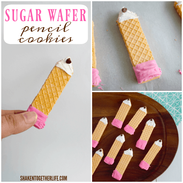 Sugar Wafer Pencil Cookies are such an easy, no-bake back to school treat!