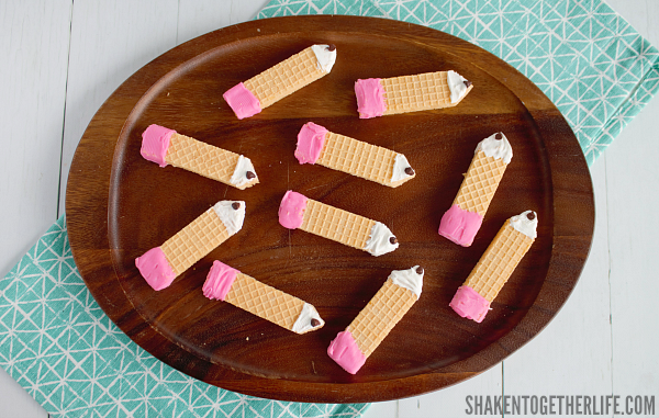 Our Sugar Wafer Pencil Cookies are such an easy (delicious!) way to say hello to a new school year!