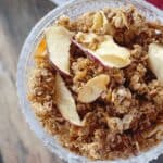 bowl of apple granola