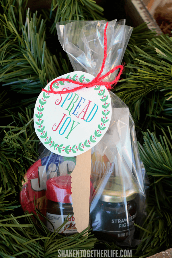 Make Spread Joy Holiday Gifts for under $5 each! What an easy, affordable gift idea for teachers, coworkers, neighbors and friends!