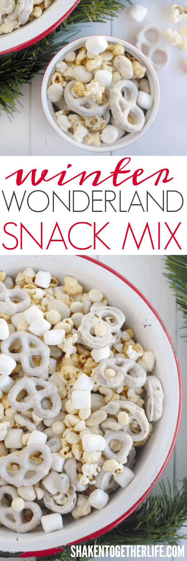 Winter Wonderland Snack Mix is filled with all snowy white sweet and salty tastes of the season!!
