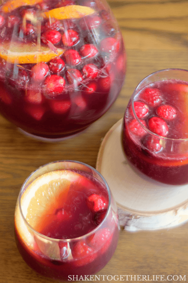 Sparkling Sangria Punch is an easy pitcher cocktail that isn't too sweet or boozy!