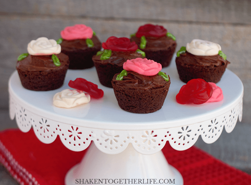 Rose Garden Brownie Bites A No Bake Dessert