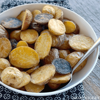 With crispy skin and a velvety inside, these Classic Roasted Potatoes are the perfect side dish to serve with steak, chicken, burgers or even on top of a salad!