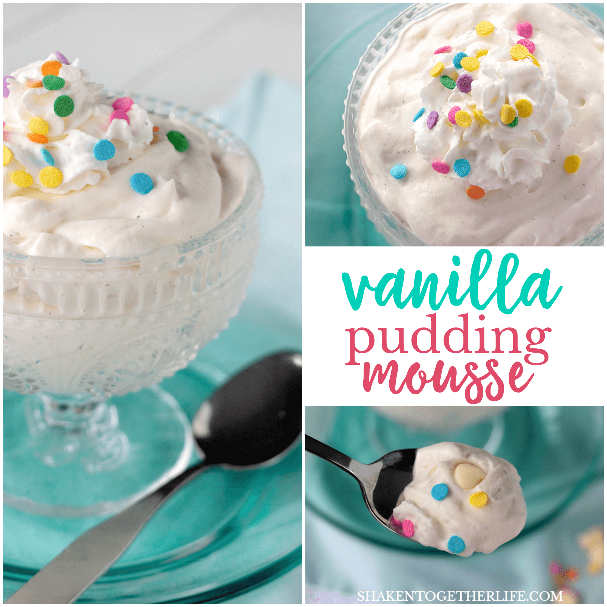 Creamy and fluffy, this Very Vanilla Pudding Mousse is a super simple no bake dessert with BIG vanilla flavor!