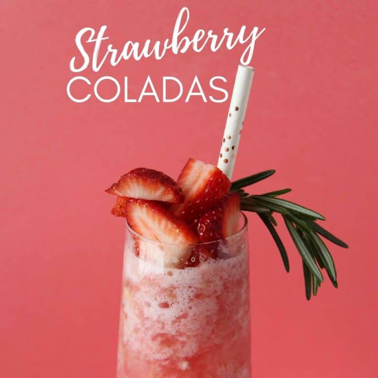 Frozen Strawberry Coladas – Only 2 Ingredients!