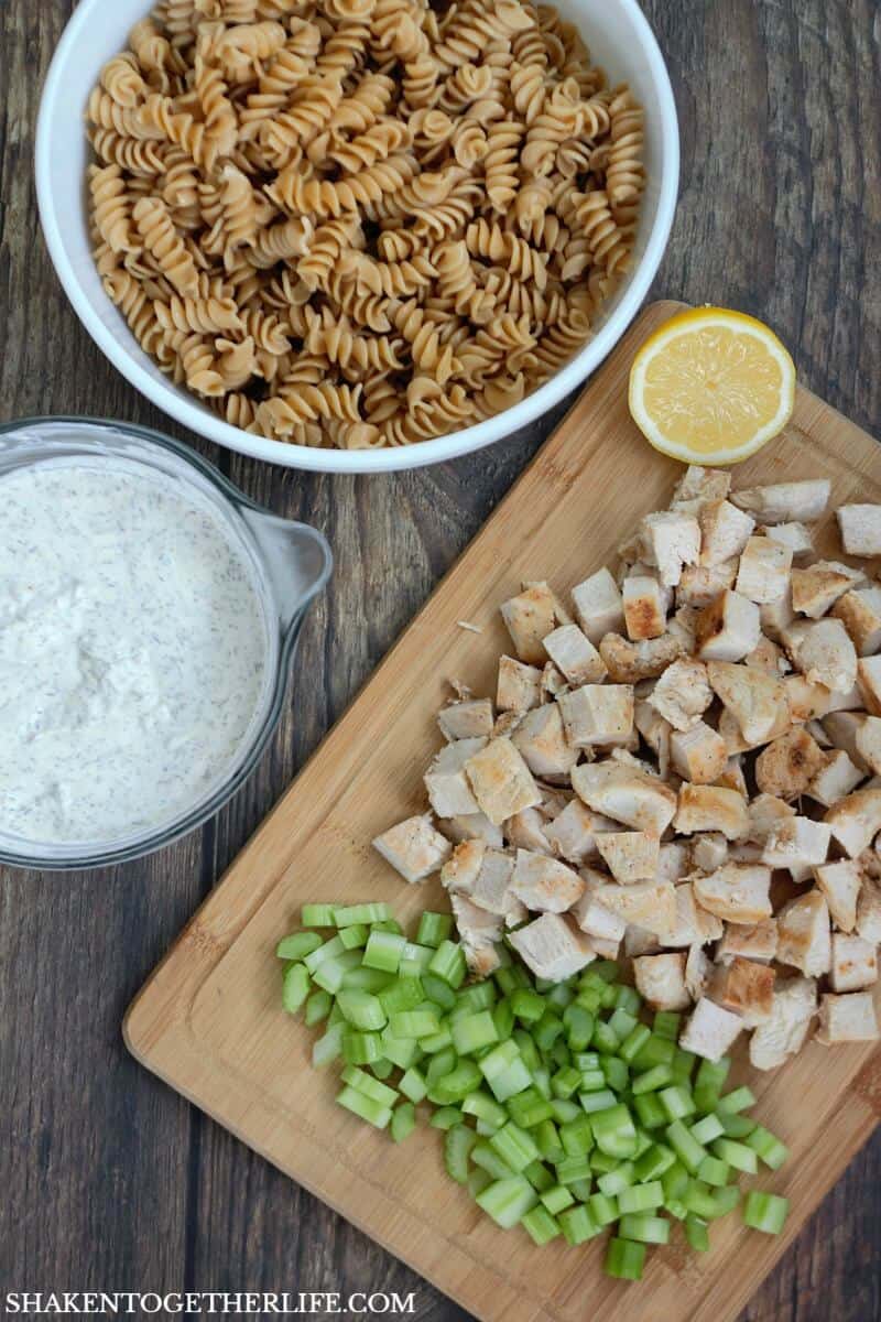 The BEST Creamy Chicken Pasta Salad recipes has simple ingredients but packs a ton of flavor!