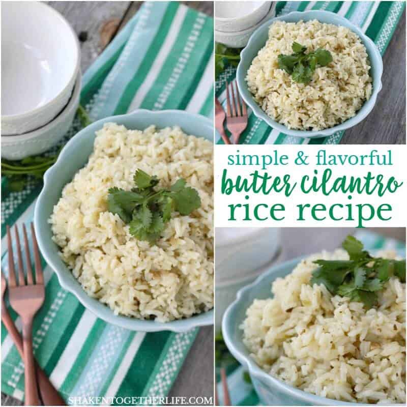Simple and flavorful, this Butter Cilantro Rice recipe is the perfect side dish for your Cinco de Mayo menu or any weeknight meal!