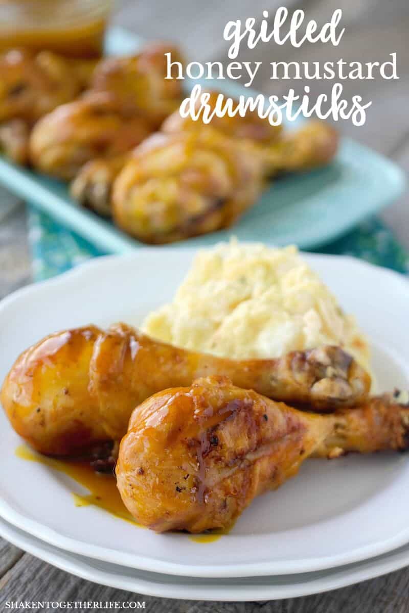 Grilled Honey Mustard Drumsticks with their sweet and tangy honey mustard glaze are perfect for every picnic and potluck!