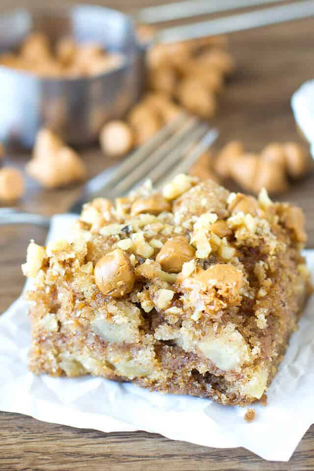 Apple Butterscotch Snack Cake - Tasty of Lizzy T