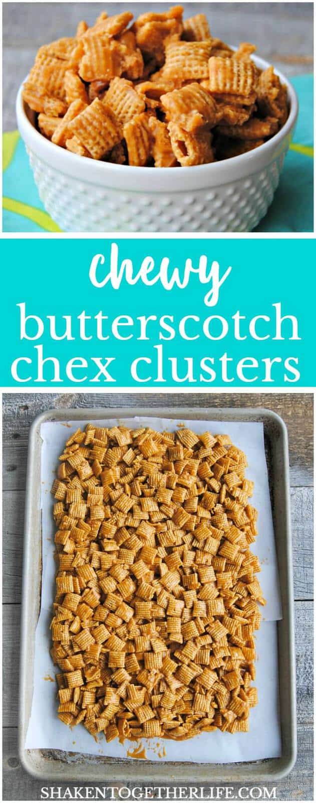 Chewy Butterscotch Chex Clusters are an easy no bake treat with BIG butterscotch flavor!