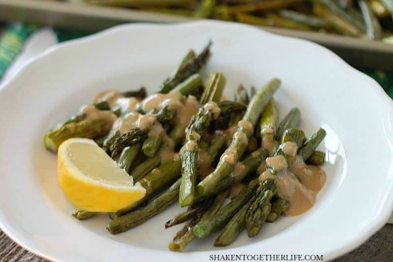 Summer Roasted Vegetables with Garlic Dijon Sauce 