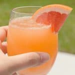 Cheers! These Ruby Red Grapefruit Mimosas are bright, bubbly and get their gorgeous color from ruby red grapefruit!
