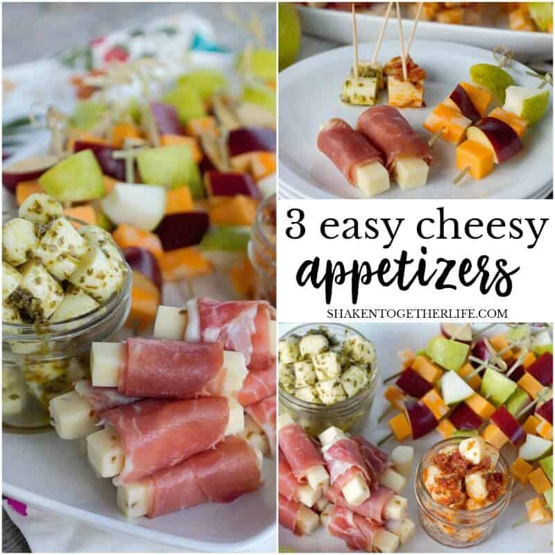 3 Easy Cheesy Appetizers - these cheese appetizer ideas start with cheese sticks and provide a quick & elegant way to entertain. They are the perfect delicious Fall appetizers!