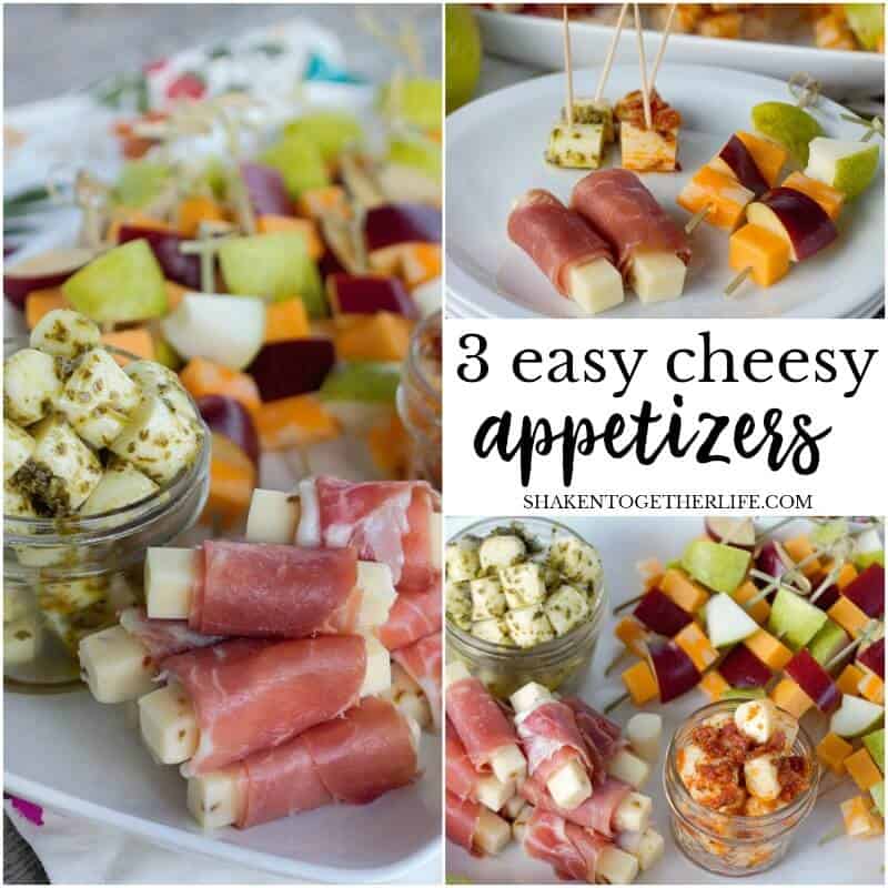 3 Easy Cheesy Appetizers - these cheese appetizer ideas start with cheese sticks and provide a quick & elegant way to entertain. They are the perfect delicious Fall appetizers!