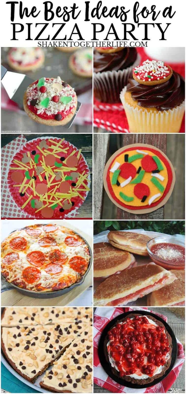 The BEST Ideas for a Pizza Party - includes pizza themed food, activities, desserts, decorations and more!