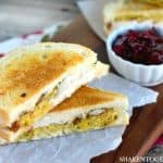 Stuffed with all of your favorite leftovers, these Thanksgiving Leftovers Grilled Cheese Sandwiches are a delicious way to enjoy Thanksgiving all over again!