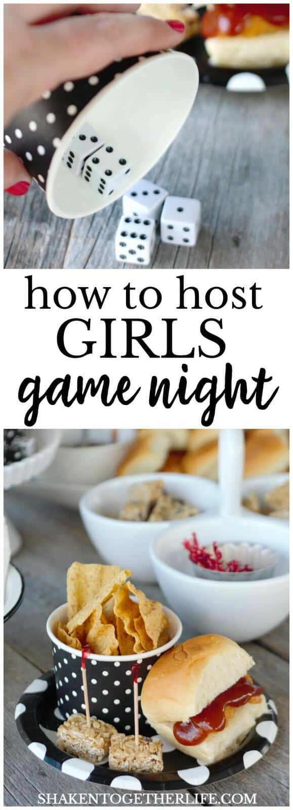 How to host Girls Game Night in 4 Easy Steps! Ideas for decor, food, games and more!