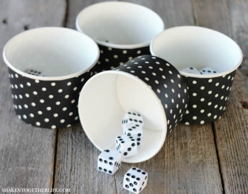 How to Host Girls Game Night: pick a fun game that isn't easy to master so everyone has a great time! Try playing Liars Dice at your next girls game night!