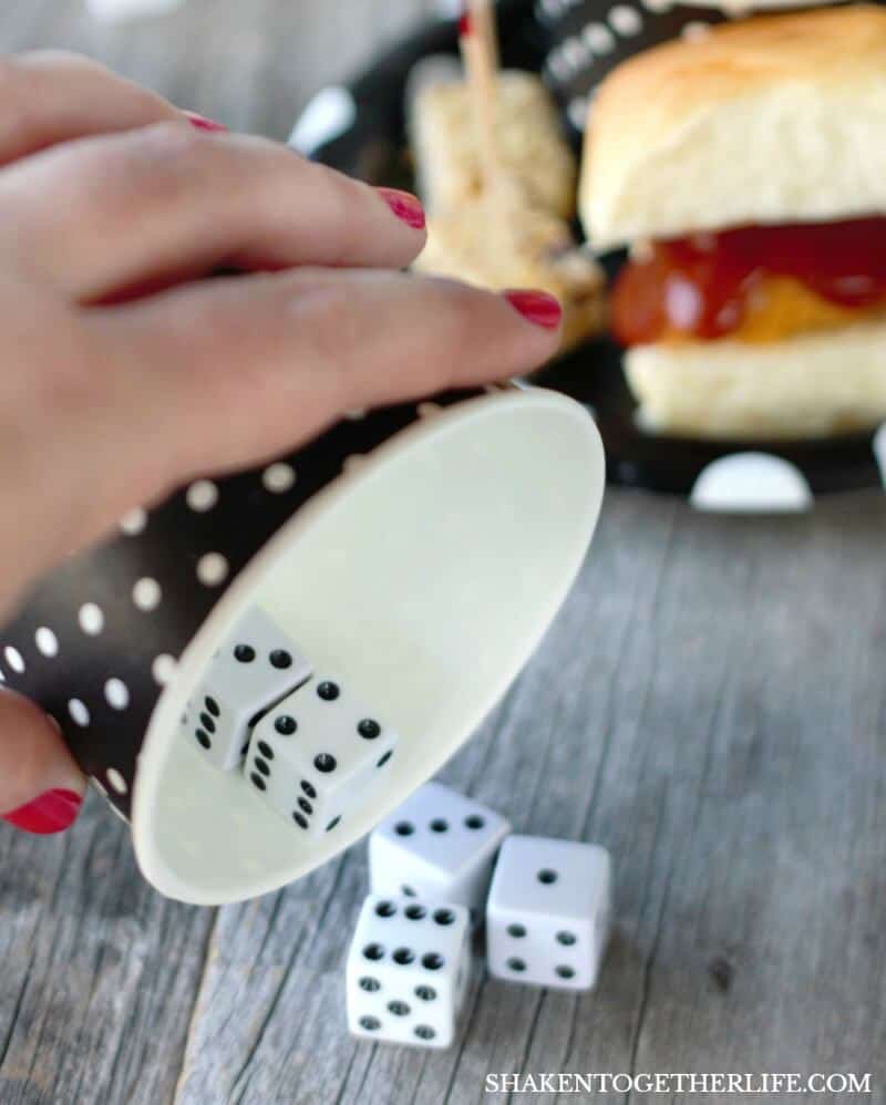 How to Host Girls Game Night: pick a fun game that isn't easy to master so everyone has a great time! Try playing Liars Dice at your next girls game night!