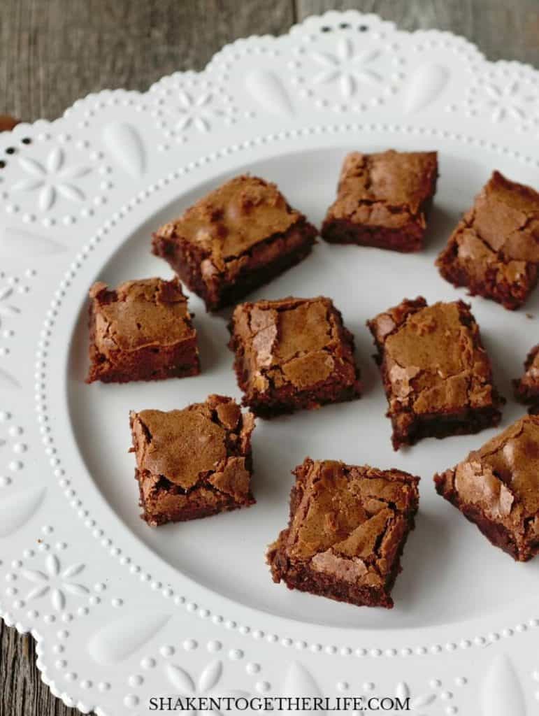My Grandma's Wonderful Brownies are the BEST brownies from scratch! The brownie batter is full of melted chocolate and they bake up with a soft center and a crispy crackly top!