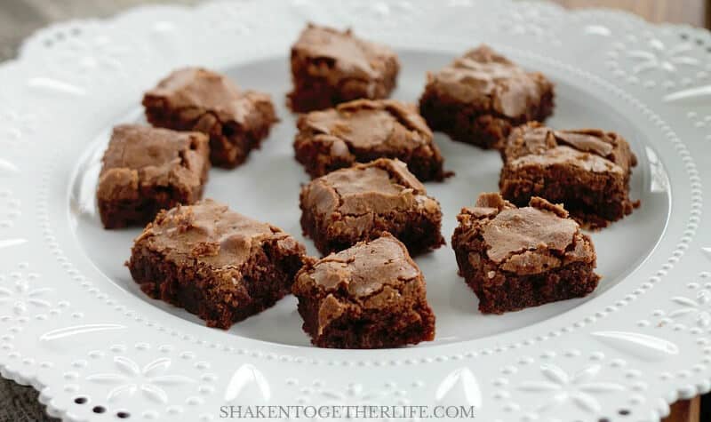 My Grandma's Wonderful Brownies are the BEST brownies from scratch! These rich chocolatey brownies with a crispy, crackly top are the same brownies that my mom made growing up and they are a family favorite!