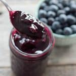 This 10 Minute Vanilla Blueberry Sauce is packed with fruity blueberry flavor and a hint of warm vanilla. This homemade blueberry sauce is amazing on ice cream, pound cake, oatmeal and yogurt. Swirl it into pancake batter, layer it in cakes or just eat this blueberry sauce by the spoonful!