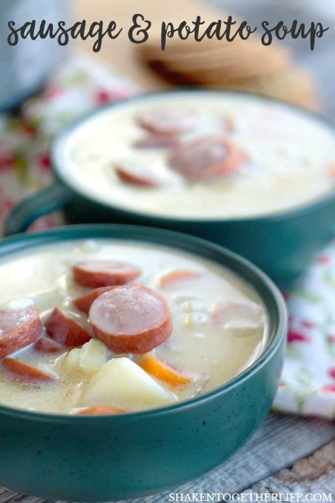 Whether you are feeding a crowd or just your family, this one pot recipe for my Grandma's Creamy Sausage & Potato Soup will be a weeknight win!