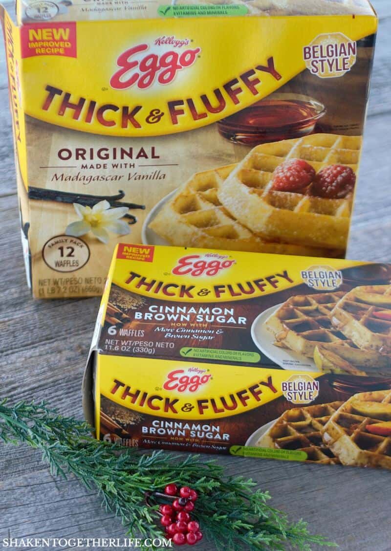 frozen waffles in boxes