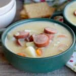 bowl of creamy sausage potato soup