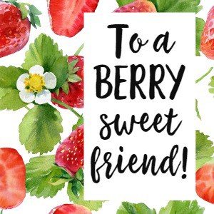 Strawberry Themed Gifts! Here is a list of 20+ strawberry gifts and printable berry sweet tags! Perfect for friends or Valentines day!