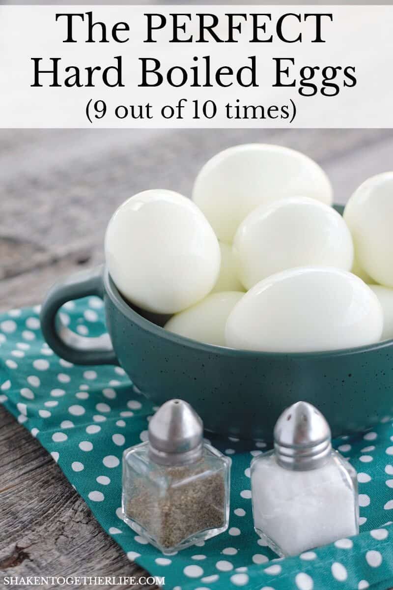 A tried & true method to make the PERFECT hard boiled eggs 9 out of 10 times - because let's face it, sometimes hard boiled eggs are jerks.