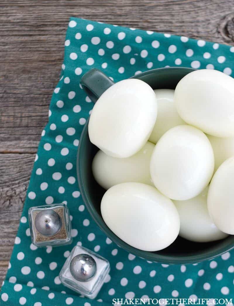 How to make the PERFECT hard boiled eggs 9 out of 10 times! A few tips, no tricks and several creative ways to eat hard boiled eggs, too!